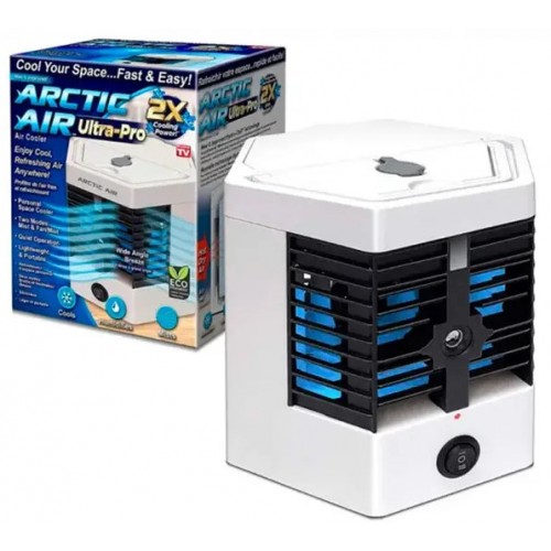 Настільний портативний міні-кондиціонер Arctic Ultra Pro 2Х із зволожувачем повітря 750 мл 16х20х20 см Білий (2104618514)