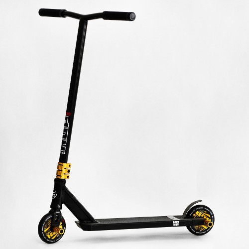 Самокат трюковий Best Scooter Hop Pro HIC-система пеги алюмінієвий диск та дека колеса PU Black (115638)