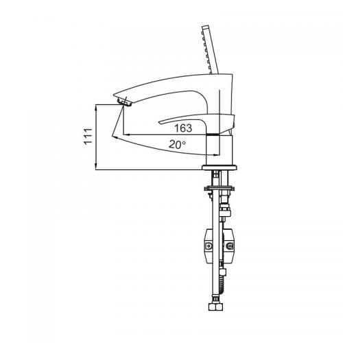 Змішувач на борт ванни KOER KB-43007-01 на 3 отвори (Колір хром) (KR3452) в інтернет супермаркеті PbayMarket!