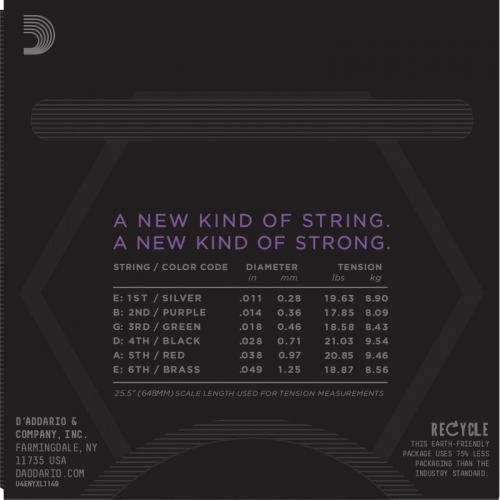 Струни для електрогітари D'Addario NYXL1149 Nickel Wound Medium Electric Guitar Strings 11/49 Струни для електрогітари D'Addario NYXL1149 Nickel Wound Medium Electric Guitar Strings 11/49