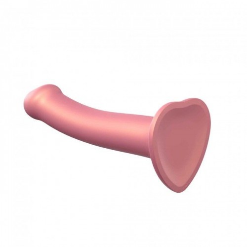 Насадка для страпону Strap-On-Me Mono Density Dildo Rose M, діам. 3,3 см, одношаровий силікон, гнучк в інтернет супермаркеті PbayMarket!