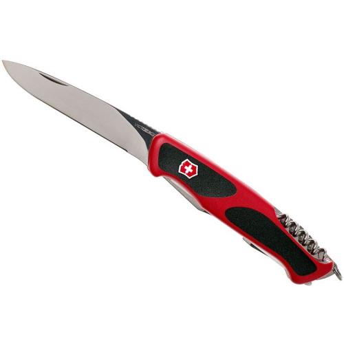 Складаний швейцарський ніж Victorinox Ranger 55 Grip 13 см Чорно-червоний (0.9563.CB1) Складаний швейцарський ніж Victorinox Ranger 55 Grip 13 см Чорно-червоний (0.9563.CB1)