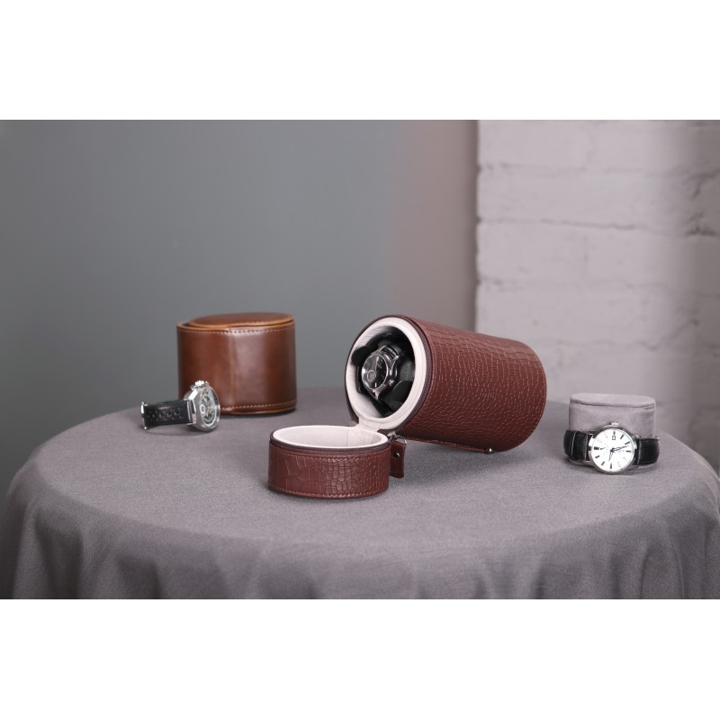 Скринька Salvadore для підзаводу 1 годинника Коричневий JA/CROC/1302/BRL