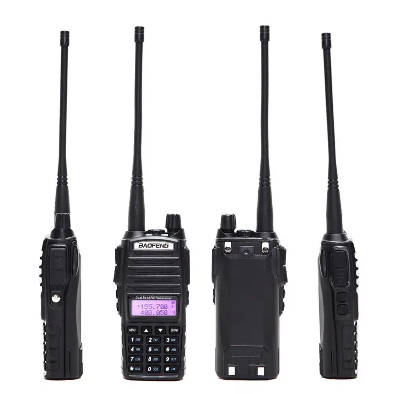 Рація Baofeng UV-82 8W посилена PRO серія VHF/UHF, ліхтар, 2xPTT кнопка, гарнітура, дальність 10км