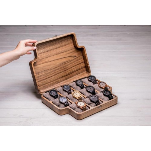 Бокс для зберігання наручних годинників ecoWalnut 7х35х26.5 см Бокс для зберігання наручних годинників ecoWalnut 7х35х26.5 см