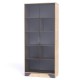 Шафа-Пенал Тиса Мебель Модуль-109 Дуб сонома Графіт 205x40x90 см