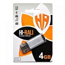 Флеш-накопичувач USB 4GB Hi-Rali Stark Series Silver (HI-4GBSTSL)