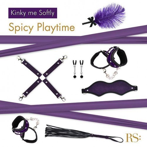 Подарунковий набір для BDSM RIANNE S — Kinky Me Softly Purple: 8 предметів для задоволення в інтернет супермаркеті PbayMarket!