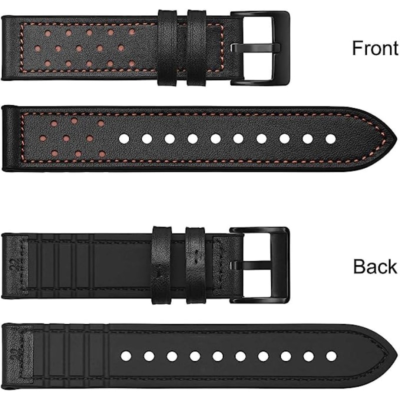 Ремінець шкіряний універсальний BeWatch dot 22 мм Black (1240101WW)