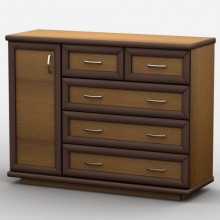 Комод Тиса Мебель АКМ-44 1 Лісовий горіх 90x45x120 см