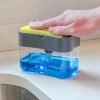 Тримач для губки з дозатором Sponge Soap Dispenser 2 в 1 ST Чорний в інтернет супермаркеті PbayMarket!