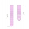 Ремінець BeWatch для Samsung Galaxy Watch 42 | 3 41 мм | Active | Active 2 силіконовий 20мм Wave Лавандовий (1010703)