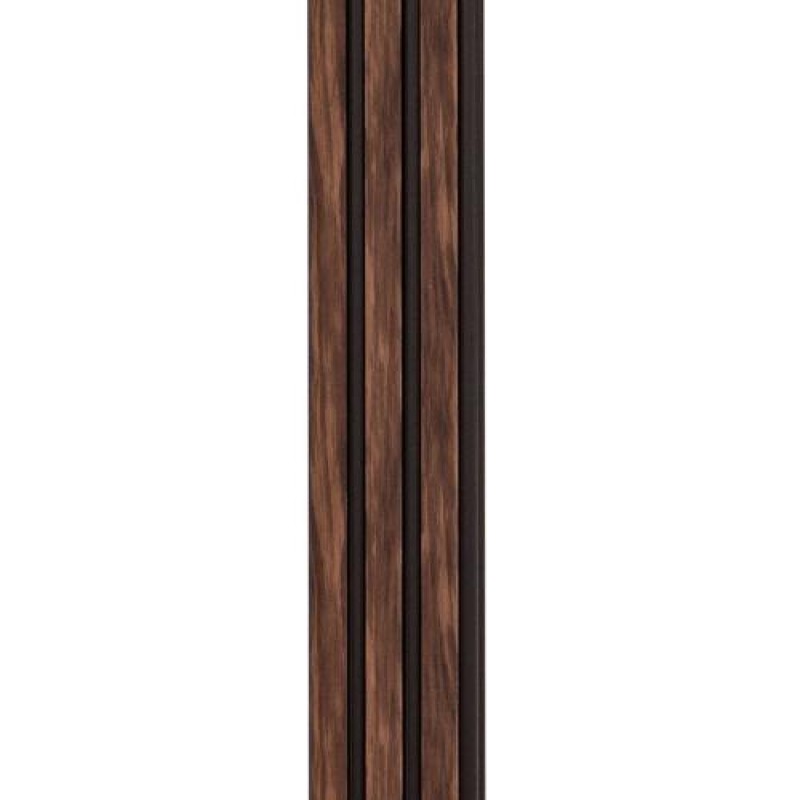 Декоративна стінова рейка Sticker Wall PS 2900x120x12 мм Коричневий (SW-00001745)