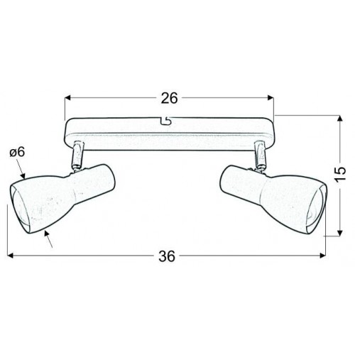 Спот Candellux Picardo 36x15 см Зелений (92-50595)