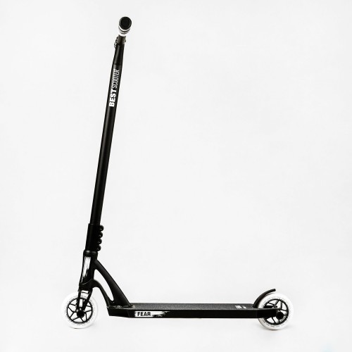 Самокат трюковий Best Scooter FEAR SCS система пеги алюмінієвий диск та дека колеса PU 100 кг Black and grey (112899) Самокат трюковий Best Scooter FEAR SCS система пеги алюмінієвий диск та дека колеса PU 100 кг Black and grey (112899)