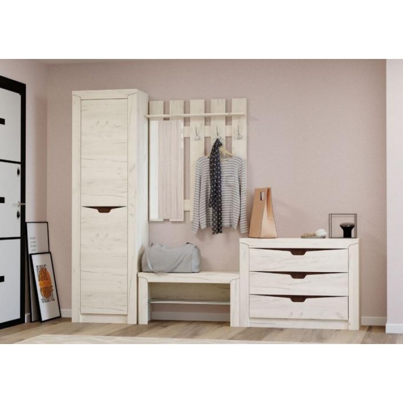 Тумба для взуття Еверест Ліберті Крафт Білий