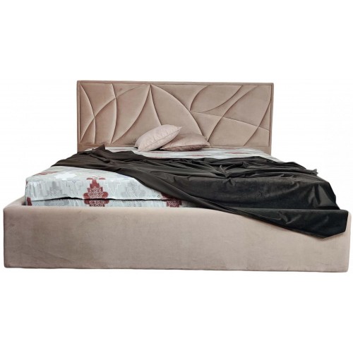 Ліжко двоспальне BNB Aurora Premium 180 х 190 см Simple З додатковою металевою цільнозварною рамою Мокко