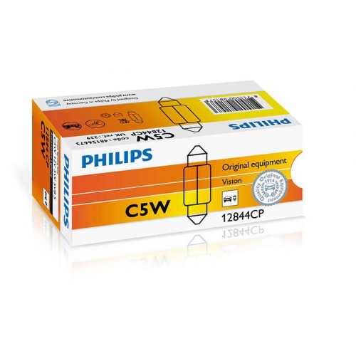 Автолампа ук. PHILIPS 12844CP C5WX35mm 12V 5W SV8,5 в інтернет супермаркеті PbayMarket!