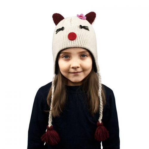 Шапка з вушками дитяча Kathmandu Animals Hello Kitty Оно size Білий (23037) в інтернет супермаркеті PbayMarket!