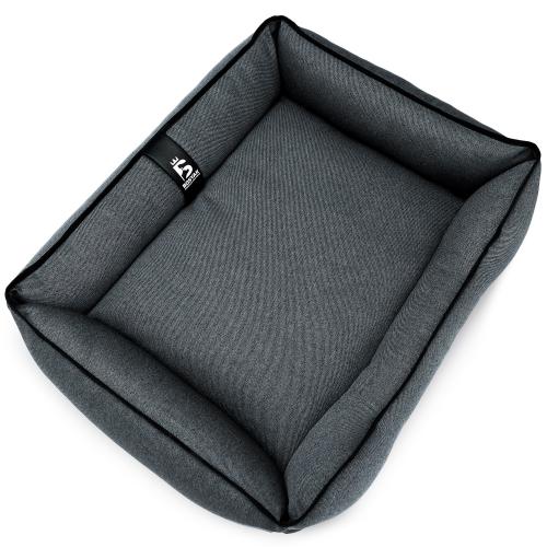 Лежак ліжко для собак та котів EGO Bosyak Рогожка M 75х65 Сірий (спальне місце для собак та котів) Лежак ліжко для собак та котів EGO Bosyak Рогожка M 75х65 Сірий (спальне місце для собак та котів)