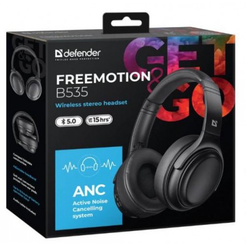 Гарнітура Defender FreeMotion B535 Bluetooth ANC Black (63535) (6918547)