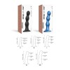 Насадка для страпона Strap-On-Me Dildo Plug Balls Blue Metallic S в інтернет супермаркеті PbayMarket!