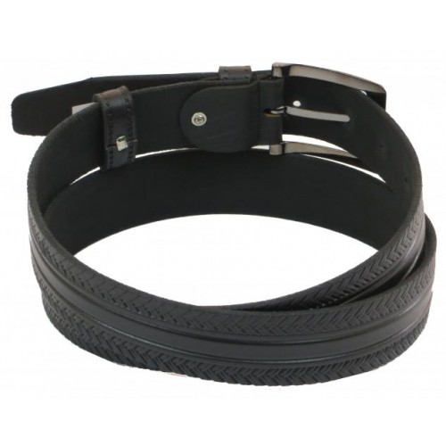 Шкіряний ремінь Skipper 110-130 x 3.5 см Чорний (1029-35) Шкіряний ремінь Skipper 110-130 x 3.5 см Чорний (1029-35)