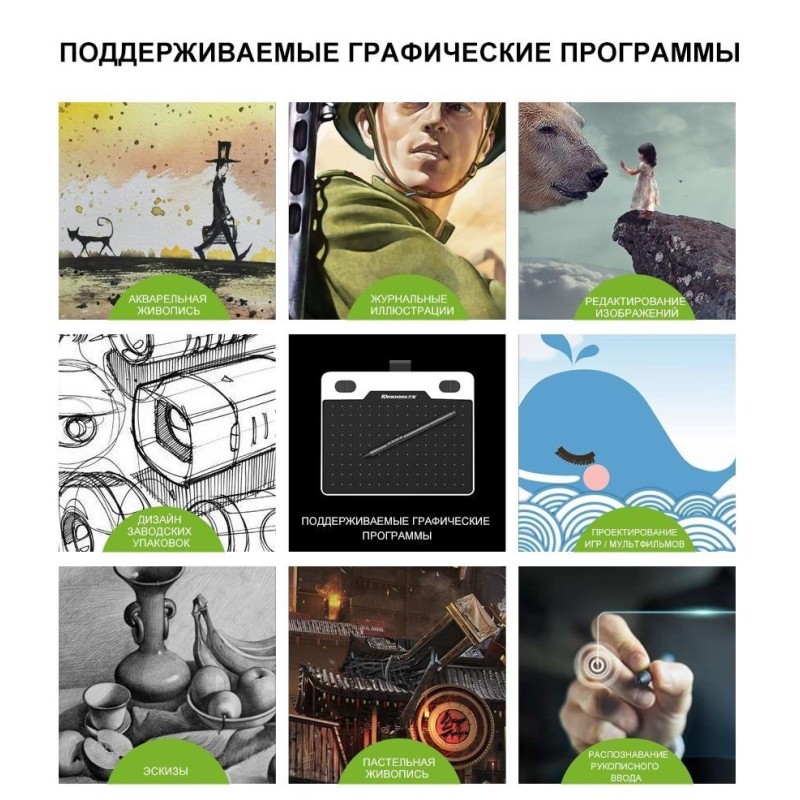 Графічний планшет для малювання 10Moons T503 + чохол в подарунок