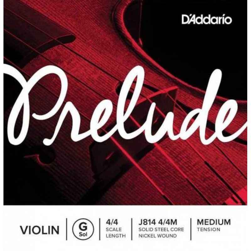 Струна D'Addario J814 4/4M Prelude Violin G String Medium Tension