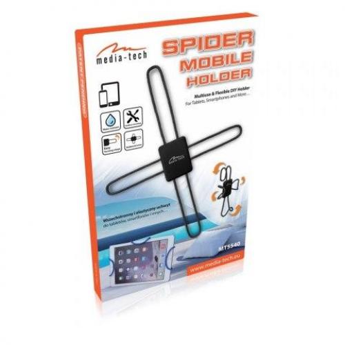 Тримач для телефону в автомобілі Media-Tech Spider Mobile Holder 31x24x0,8 см Тримач для телефону в автомобілі Media-Tech Spider Mobile Holder 31x24x0,8 см