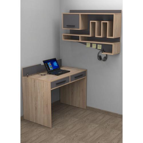 Комп'ютерний стіл Тиса Мебель Тіса Стиль-3 Сонома Графіт 750x600x1000 мм