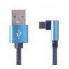 Кабель Cablexpert (CC-USB2J-AMCML-1M-BL) USB 2.0 - USB Type-C, преміум, 1м, синій в інтернет супермаркеті PbayMarket!