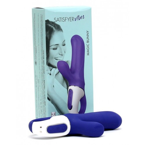 Потужний вібратор-кролик Satisfyer Vibes Magic Bunny, два мотори, літій силікон, 12 режимів роботи в інтернет супермаркеті PbayMarket!