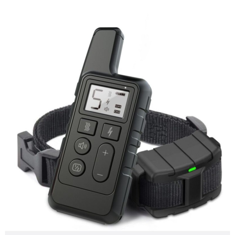 Електронашийник для собак дресирувальний Pet DTC-500 водонепроникний, дальність до 500 метрів, чорний