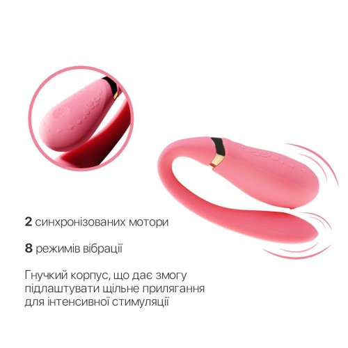 Смартвібратор для пар Zalo — Fanfan Rouge Pink в інтернет супермаркеті PbayMarket!