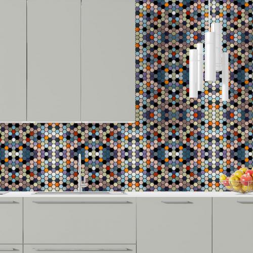 Самоклеюча алюмінієва плитка Sticker Wall 300х300х3 мм Різнокольоровий (SW-00001935) Самоклеюча алюмінієва плитка Sticker Wall 300х300х3 мм Різнокольоровий (SW-00001935)