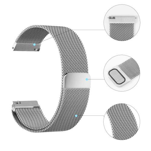 Ремінець сталевий BeWatch міланська петля шириною 22 мм Сталевий (1020205.u) Ремінець сталевий BeWatch міланська петля шириною 22 мм Сталевий (1020205.u)