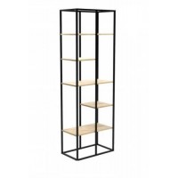 Стелаж для зберігання в стилі Loft NS-1721 2130x700x450 мм Черный Стелаж для зберігання в стилі Loft NS-1721 2130x700x450 мм Черный