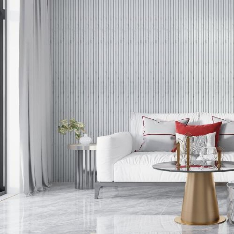 Декоративна стінова рейка Sticker Wall PS 2900x120x12 мм Світлий камінь (SW-00002134)