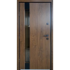 Двері вхідні Ваш Вид Корона склопакет Дуб бронзовий 960х2050х80 Ліве/Праве