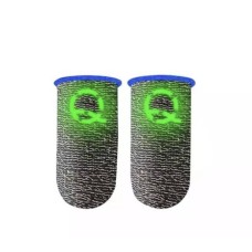 Ігрові напальчники сенсорні ZeusX з світиться вночі емблемою для ігор Pubg Mobile 2 шт Сріблястий