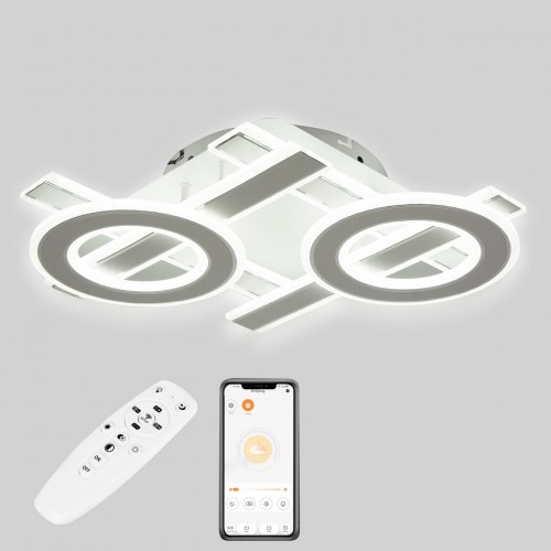 Стельова LED люстра Sunlight 6075/500 Білий