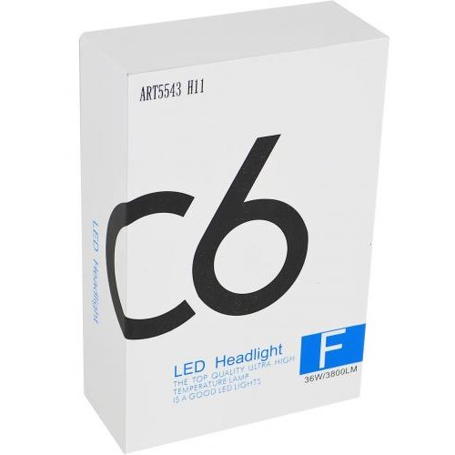 Автомобільні світлодіодні LED лампи RIAS C6 H11 36W 6000K (3_00369) Автомобільні світлодіодні LED лампи RIAS C6 H11 36W 6000K (3_00369)