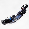 Двоколісний складаний самокат ліхтарик 2 амортизатора Best Scooter 100 кг Black and blue (114436)