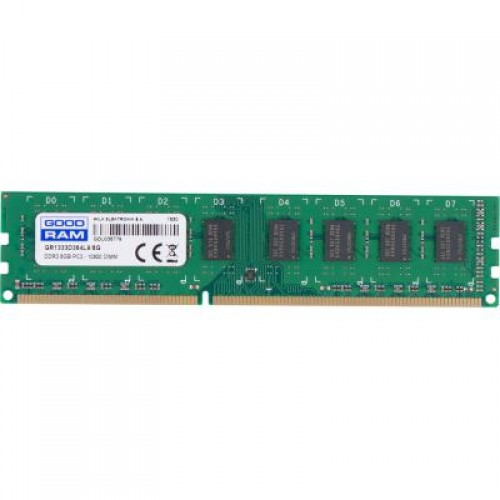 Оперативна пам'ять Goodram DDR3-1333 8192MB PC3-10600 (GR1333D364L9/8G) Оперативна пам'ять Goodram DDR3-1333 8192MB PC3-10600 (GR1333D364L9/8G)