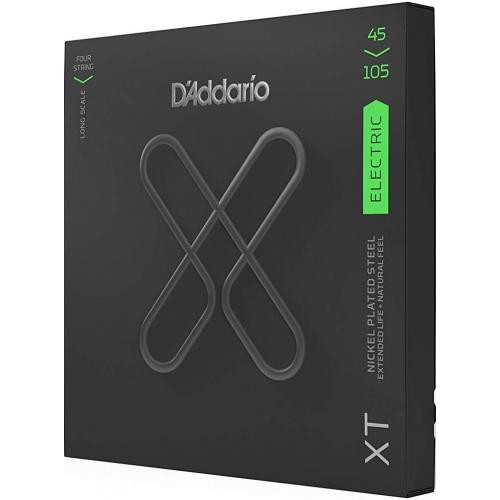 Струни для бас-гітари D'Addario XTB45105 XT Bass Light Top/Medium Bottom 45/105 Струни для бас-гітари D'Addario XTB45105 XT Bass Light Top/Medium Bottom 45/105