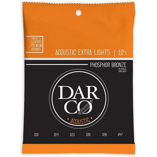 Струни для акустичної гітари Martin D210 Darco Phosphor Bronze Extra Light Acoustic Guitar Strings 10/47 Струни для акустичної гітари Martin D210 Darco Phosphor Bronze Extra Light Acoustic Guitar Strings 10/47
