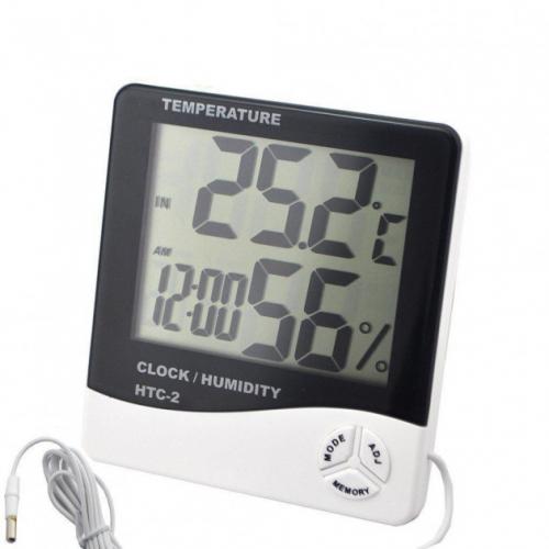 Годинник-гігрометр UKC HTC-2 White (hub_np2_0977) Годинник-гігрометр UKC HTC-2 White (hub_np2_0977)