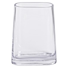 Ваза декоративна у мінімалістичному стилі овальна Flower Season 21 см Прозорий (HP-10-7)