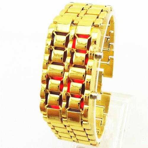 Годинник-браслет Iron Samurai LED Watch золотистий з червоними світлодіодами (IBW012YR) Годинник-браслет Iron Samurai LED Watch золотистий з червоними світлодіодами (IBW012YR)